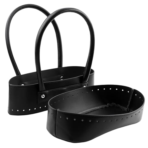 Accessoires de fabrication pour sac à main avec poignée en cuir PU pour tricot DIY