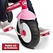 Radio Flyer Deluxe Steer & Stroll Trike, Kids And Toddler Tricycle, Pink Kids Bike, Age 2-5 Years