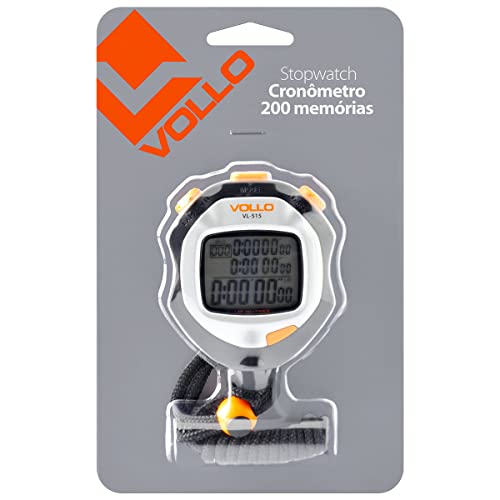 Cronômetro com 200 Memórias Vollo Sports