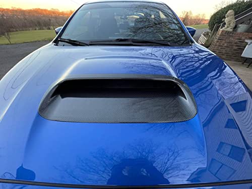 High Flying For Subaru Wrx Sti 2015-2018 Car Accessories Front Hood Scoop Vent Cover Bonnet Trim Abs Carbon Fiber Grain 1Pc #TOP1