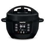 Instant Pot Multicooker, 3.8L 7-in-1 Pentola a Pressione, Vaporiera, Scaldavivande in Acciaio Inossidabile Spazzolato, Adatta a Cucinare Riso, Zuppa, Verdura e Yogurt a Cottura Lenta, Nero