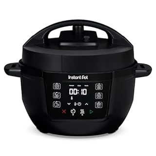 Instant Pot 3.8L Multicooker 7-in-1 Smart Cooker - Pressure Cooker, Slow Cooker, Steamer, Sauté, Yogurt Maker, Egg Cooker and Food Warmer, Stainless Steel Inner Pot, Black