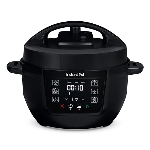 Instant Pot 3.8L Multicooker 7-in-1 Smart Cooker - Pressure Cooker, Slow Cooker, Steamer, Sauté, Yogurt Maker, Egg Cooker and Food Warmer, Stainless Steel Inner Pot, Black