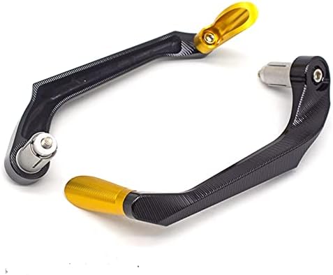 7/8 handlebar protectors 7/8" Brake Clutch Lever Protective Protector Guards Bar Ends Motorcycle Handle For Hon-&da Yama-&ha Kawasa-&ki Suzuki R1 R6 Powersports handguards ( Color : Gold , Size : 7/8"