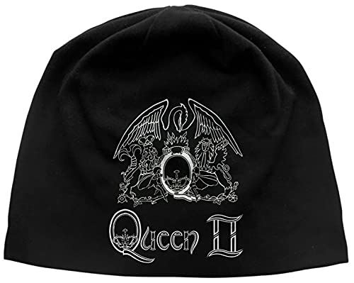 Razamataz Queen Jersey Beanie # 4 Crest Logo Queen II Hat Cap, red, 28, Red, 28