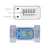 2in Turbine Flow Meter Electronic Digital Flow Meter Fuel Liquid Water Gas Oil Flowmeter LLW‑50 for Petroleum and Commerce 2.3V‑3.3V #2