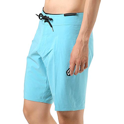 Boardshorts Volcom Lido Solid Mod cyan 30 évite les irritations en surf