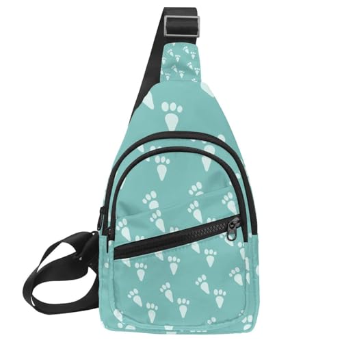 Mochila bandolera impermeable rosa con flores de cerezo, ideal para el día a día urbano de hombre