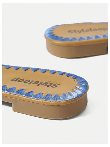 GORGLITTER Women's Flat Cute Dress Sandals Floral Boho Slide 2025 Vacation Shoes4