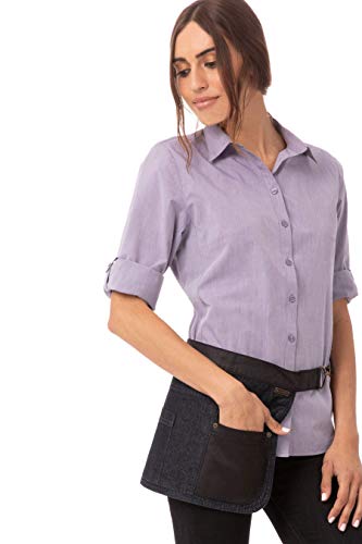 Chef Works Unisex Indy Hipster Apron Navy Black One Size
