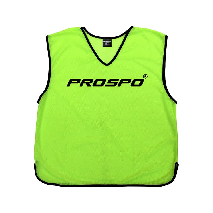 Prospo Training Bibs [5 Pack] - Pro Football Training Vests - 16 Colours & 4 Sizes | Multi-Sport Bibs | Kids/Adult Bib | Football Bibs | Training Equipment