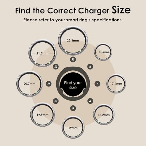 Cargador Smart Ring compatible con Oura Ring Gen3 evita cortes de batería con carga rápida 4