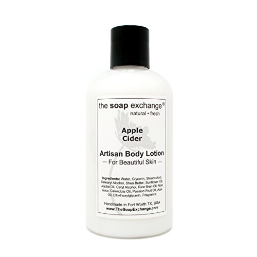 The Soap Exchange Body Lotion - Apple Cider Scent - Hand Crafted 8 Fl Oz / 240 Ml Natural Artisan Skin Care For Hand, Face, & Body. Moisturize, Hydrate, & Protect. Made In The Usa. #TOP3