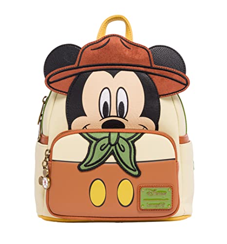 Loungefly Backpacks Disney Mickey Mouse Adventureland Cosplay Mini Backpack Beige