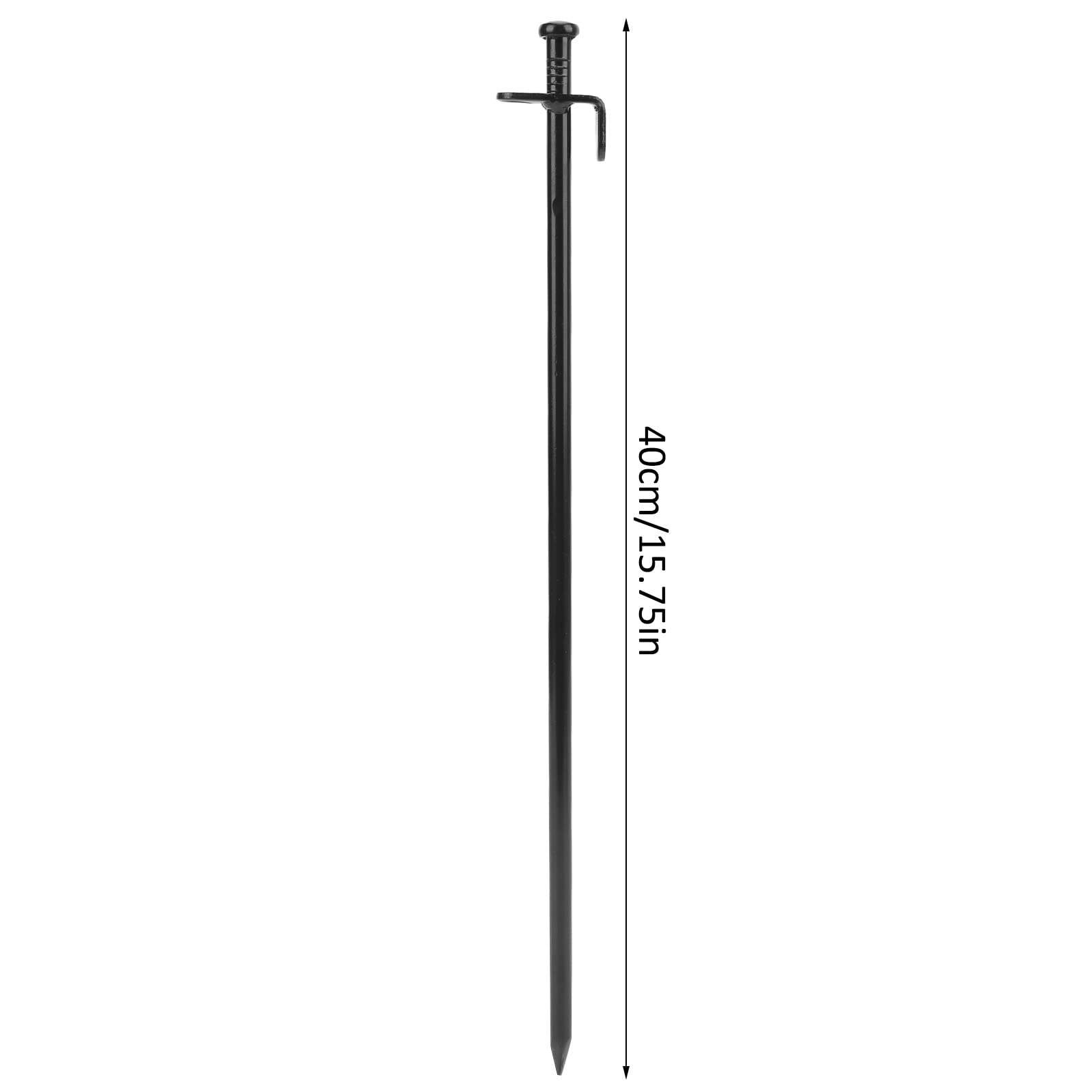 Piquets de Tente Durables pour Une Pénétration Facile du Sol, Piquet de Camping en Acier Résistant à la Corrosion, Lot de 5 pour Auvent Extérieur (40 cm)
