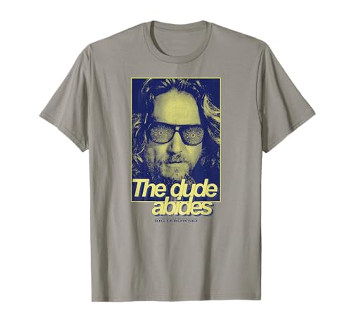 The Big Lebowski The Dude Abides Vintage Maglietta
