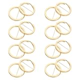 GAROZATION Llaveros de Aleación 25mm 20 Piezas Anillos de Conexión para Llavero DIY Colgantes Círculo de Metal para Manualidades y Titular de Llaves Uso Artesanal