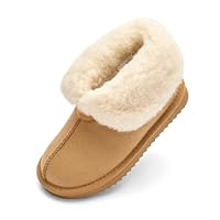 Balabala Girls Snow Boots Girls Non-slip Winter Boots Kids Warm Ankle Winter Shoes Short Faux Fur Suede Mini Snow Boot