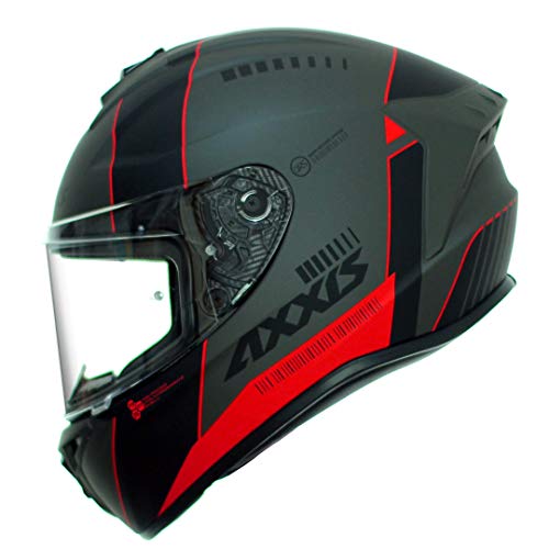 AXXIS CASCO DRAKEN MP4 C5 ROJO FLUOR MATE TALLA S