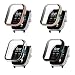 Compatible with Amazfit GTS 4 Mini Case Cover, Full Coverage Shockproof Bumper Case with Screen Protector for Amazfit GTS 4/GTS4 Mini Smart Watch Accessories (4 Pack C)