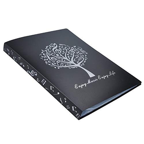 Muziek Bestandsmap A4 Grootte Blad Muziek map Papier Documenten Muziek Thema 40 Zakken Opbergmap - Image 3