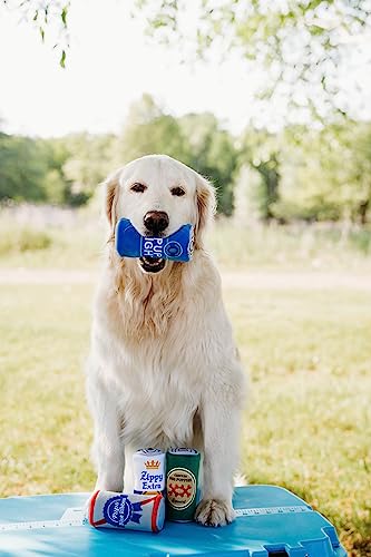 ZippyPaws Squeakie Can - Brinquedos de cachorro leves e engraçados com álcool para cães pequenos e m