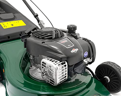Webb WER18HP4 18"/46cm Push Rotary Petrol Lawnmower, 140cc 4-Stroke Engine, 8 Cutting Heights, 65L Collection Bag - 3 Year Guarantee - Image 3