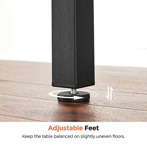 Vasagle Folding Dining Table, Drop Leaf Extendable, For Small Spaces, Seats 2-4 People, Industrial, 33.3 X 30.7 X 30 Inches,Brown #TOP7