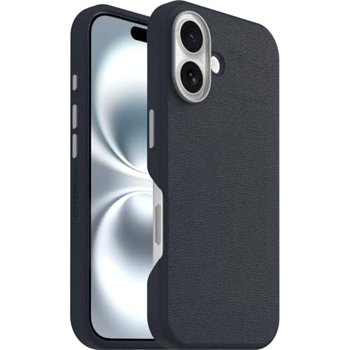 Image of OtterBox iPhone 16 Symmetry Series Cactus Leather for MagSafe - Blue Sentiment - Ultra-Thin, Sleek iPhone Case, Premium iPhone Case, MagSafe Compatible