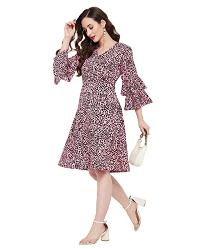 Image of Uptownie Lite Women's Crepe Skater Knee Length Dress