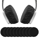 3Pairs Headphone Ear Covers, Sweat Mesh Headphone Cover for Ears, Washable Headphones Earpads, Stretchable Headphones Ear Cover Replacement for Gym Libraries Studying Gaming Aviation Racing