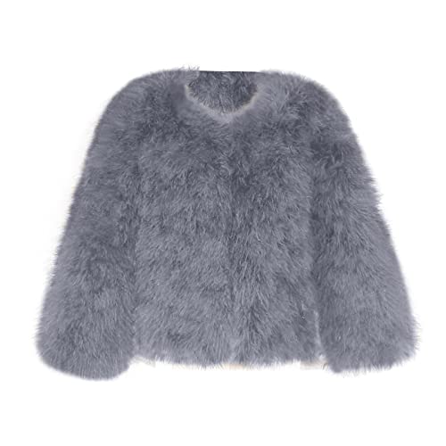 Toddler Girls Faux Fu𝐫 Jacket Open Front Fu𝐫 Cardigan Trendy Shaggy Jacket Kids Girls Furry Coat Thicken Winter 4t2