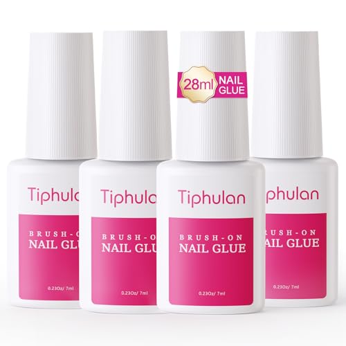 28ml Brush On Nail Glue for Press On, Acrylic Nails - Super Stron...