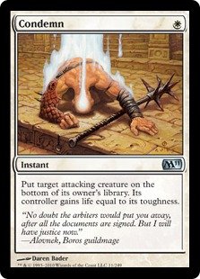 Amazon.co.jp: Magic: the Gathering - Condemn - Magic 2011 : おもちゃ