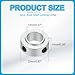 MECCANIXITY 4pcs Aluminium Alloy Shaft Collar, 1/2
