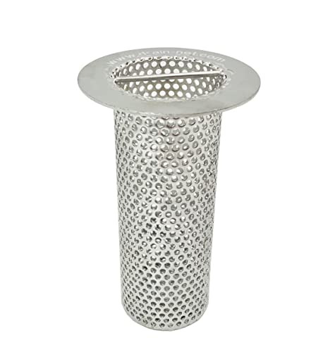Colador para desagüe de piso de acero inoxidable 3.5 pulg x 6 pulg