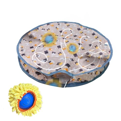 Juguetes para gatos – Juego automático de búsqueda de chirping para mascotas | Juguete de ejercicio para gatos activado por movimiento con bola de movimiento automático | Entretenimiento