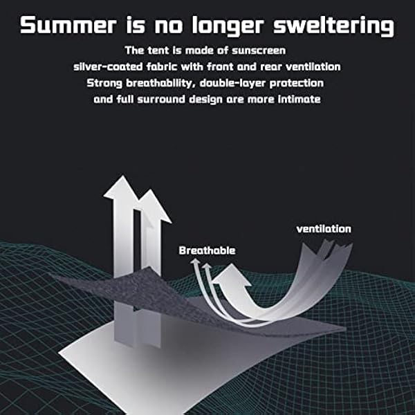 Sports Pop Up Tent 4 Man Waterproof,Insect Proof Big Tents for Camping Light and StableAdult for Camping