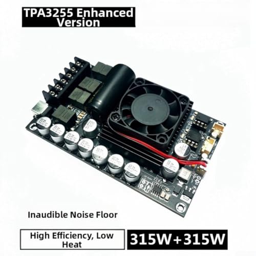 Junta TPA3255 Clase D de audio Hifi estéreo con chasis cerrado y salida de alta potencia de 600w 6