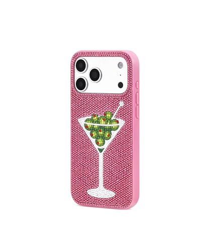 Image of JW PEI Olive Martini Artificial Crystal Phone Case - Pink