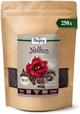 Biojoy Clou de girofle BIO (250 g), séché et entier, épice de clo...