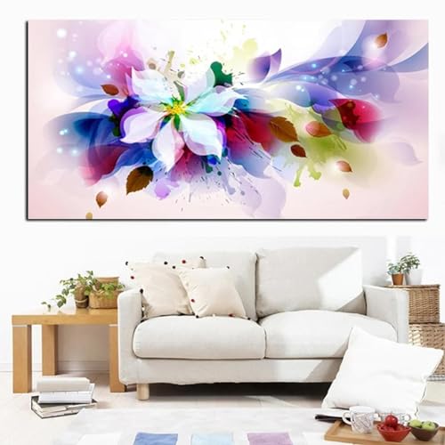 Affiches abstraites de fleurs d'aquarelle 3D KEBIA 70x140 cm