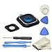Ewparts True Glass Camera Lens Glass Cover + Repair Frame Holder Replacement for Samsung Galaxy Note 5 N920 N920a N920t N920f (All Carriers)+opening Tools (Blue)
