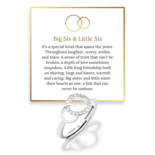 Hope Rings-To My Sister Forever Linked Ring - �i���̎o���M�t�g ? 999����&304�X�e�����X�X�`�[�� �����p - �C���X�s���[�V������^����W���G���[, ����, ��΂Ȃ�