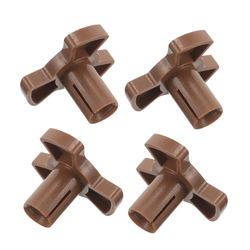 BAZEITFLOW 4 piezas Ejes Soporte Giratorio para Microondas Acoplador Resistente de Plástico para Plato Giratorio Repuesto Duradero para Horno Microondas