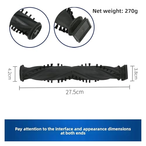 Rodillo cepillo para suelo madera compatible con aspiradora Shark negro 7