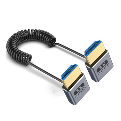 Câble 8k60hz 2.1 cordon vidéo flexible 48Gbps pour écran pc de salon