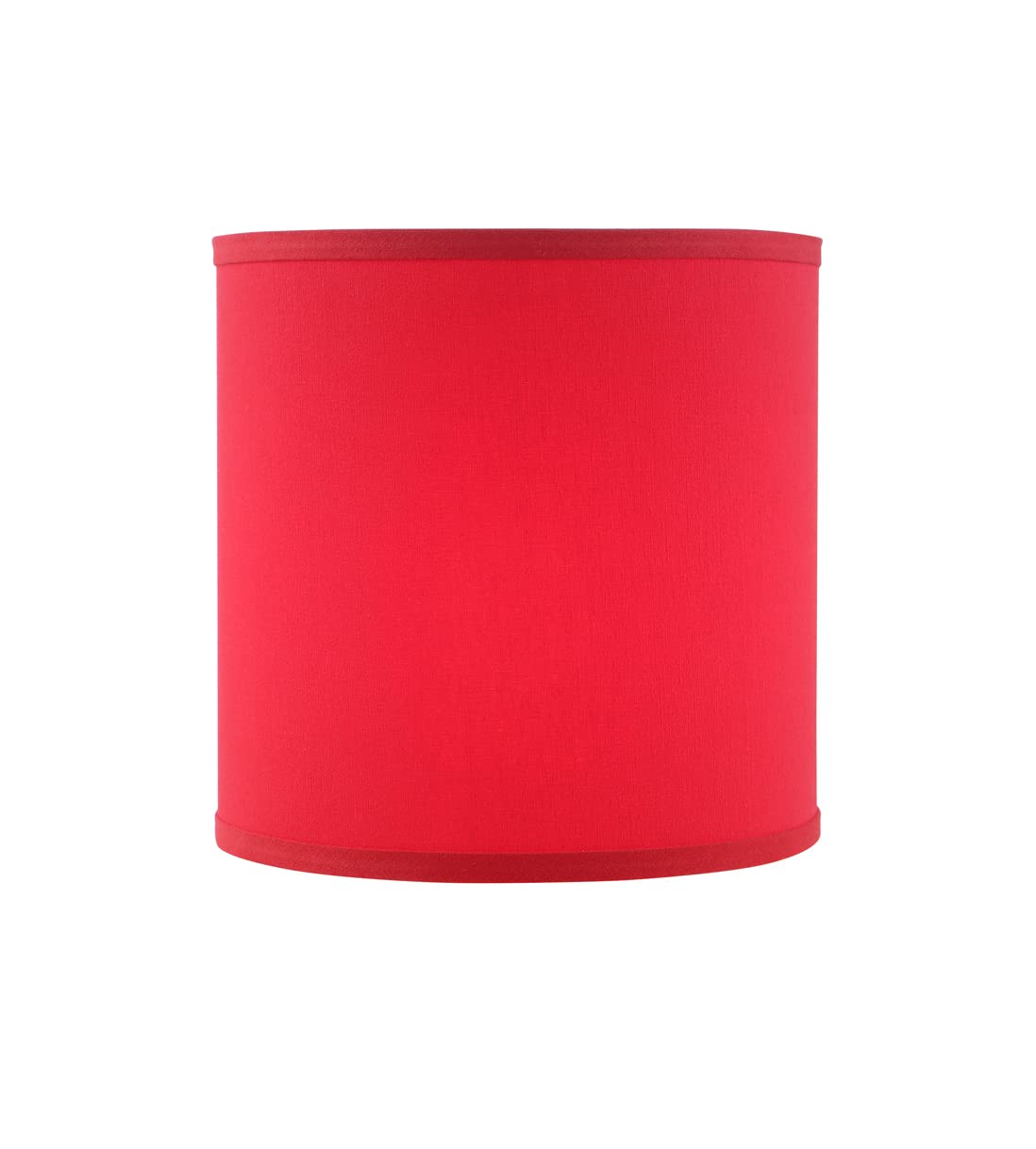Aspen Creative 31313A Drum Lamp Shade - Rich Red Linen, 10x10x10 Inches, Spider Fit