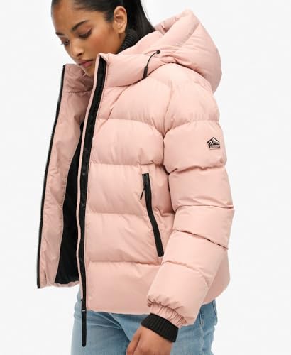 Doudounes Superdry Hooded sports puffer jkt vintage blush FR - vue 4