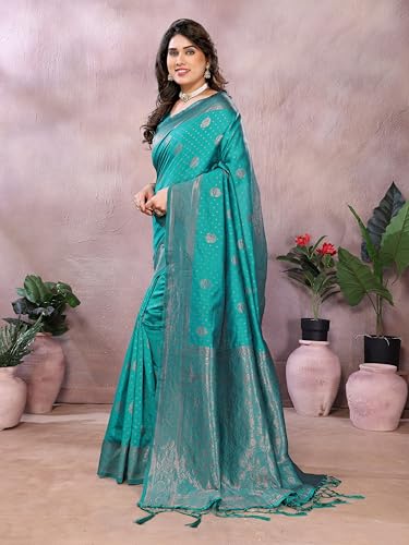 Image of Avantika Fashion Women's Kanjivaram Soft Silk Banarasi Sarees With Blouse Piece